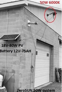 Canadian families use split-type solar street light projects.